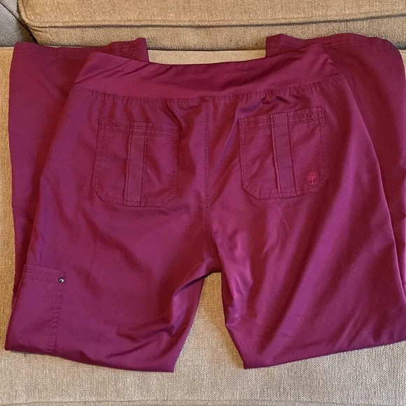 HH Purple Label wine colored scrub pants - Picture 4 of 6